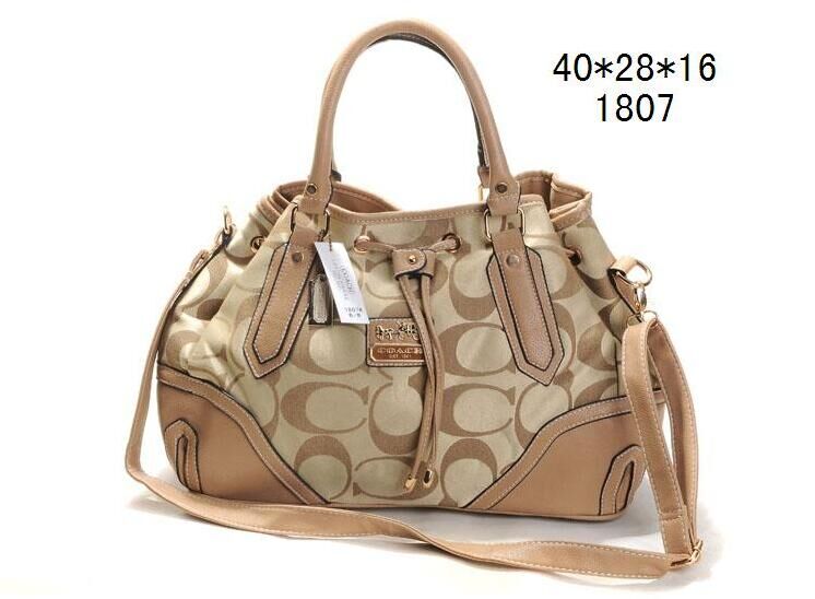 Coach Buckle In Signature Large Ivory Hobo ENB - Click Image to Close